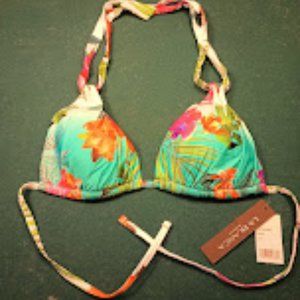 La Blanca Triangle Bikini Swim Top-Size 14